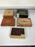 5 Cigar Boxes