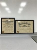 2 Doctor Certificates  1936