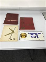 Vevay Indiana Yearbooks  1962-63, 1966, 1968