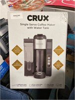 Crux single serve coffee maker never used
