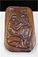 WOODEN CARVED WALL HANGING