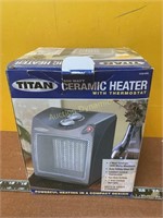 Ceramic Heater w/ Thermostat, Personal Size