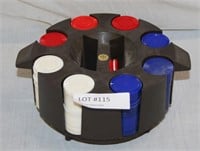 POKER CHIPS WITH HOLDER