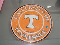 12" Round Tennessee Metal Sign