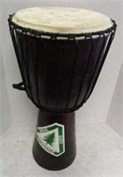 10" Wide Djembe Drum - Drawings on Drum