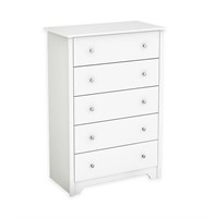SOUTH SHORE 5-DRAWER CHEST IN WHITE