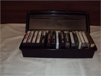 Vintage Christmas Cassette Lot in Case, 16 Each