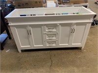 Double vanity no top 60” long by 22” deep