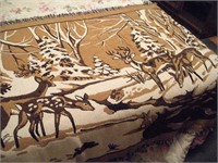 Deer Tapestry Lap Quilt, 48x72, Comfy Home