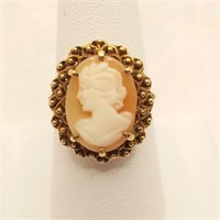10K Gold Cameo Ring