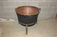 Apple Butter Kettle on Stand