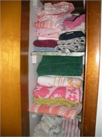 Towels and Linens Contents of Closet