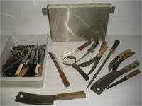 Knives and Cleavers and Holder
