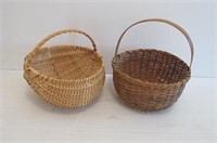 2 Oak Splint Baskets- 1 PRC