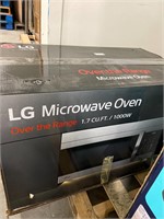 Lg over the range microwave 1000w