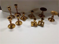 Brass candlesticks