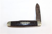 Vintage Eagle Pocket Knife wood handle