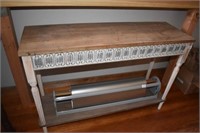 Painted Sofa Table Wrapping Station Sold Separate
