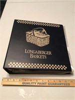 Longanberger Basket binder w empty pages
