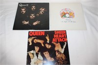 Lot of 3 Vintage Queen Records / LPs / VInyl