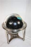 Large Table Top Black Gemstone Globe