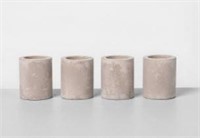 4pk Small Cement Candle Unscented - Hearth & Hand