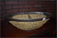Rattan Metal Decorative Basket