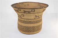 Large Native American Antique Woven Animal Basket