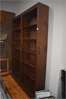 Double Pine Bookcase Approx. 7 Foot Tall