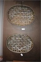 (2) Reproduction Tobacco Baskets Oval
