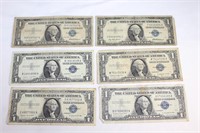Variety -blue Seal Silver Certificates, 1957, 1935