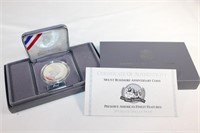 1991 US Mount Rushmore Anniversary Silver Coin