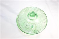 Federal Glass Sharon/ Cabbage Rose covered Compote