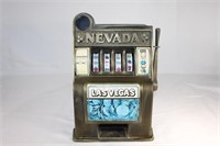 Vtage Mini Coin Slot Machine Bank - Las Vegas