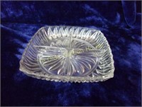 Depression Glass Divided Relish Tray