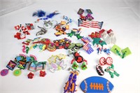 Large Vintage Lot of Polymer Clay Clip Earrings