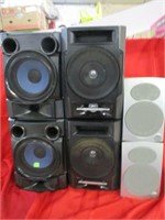 6 assorted speakers
