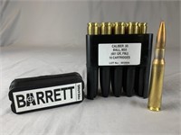 Barrett 50 Caliber Ball Ammunition, M33 661gr. FMJ