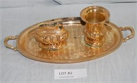 RONSON 3-PC. SILVER PLATE SET