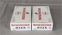 .40 S&W Winchester White Box 180gr. 100 Rounds