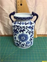 Asian blue and white vase