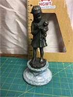 Small marked brass figurine