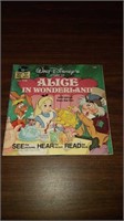 VINTAGE DISNEY "ALICE IN WONDERLAND" 45 LP & BOOK