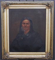 Framed 19th C. Oil on Canvas Portrait