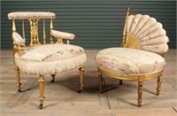 2 Late 19th C. American Victorian Accent Chairs