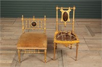 2 Late 19th C. American Victorian Accent Chairs
