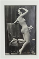 Vintage Photo - Female Nude Marked Leo Pa
