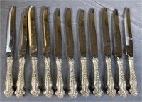 Group of 11 Sterling Silver Handled Dinner Knives