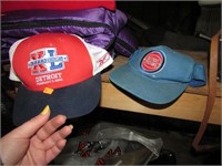 2-- BALL HATS -- SUPERBOWL XL & PISTONS