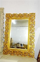 Gold Scrolled Ornate Decorative Mirror 51x68